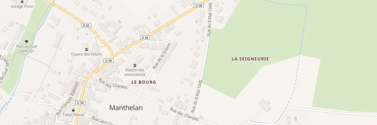 Plan du 11 Rue du 8 Mai 1945 à Manthelan