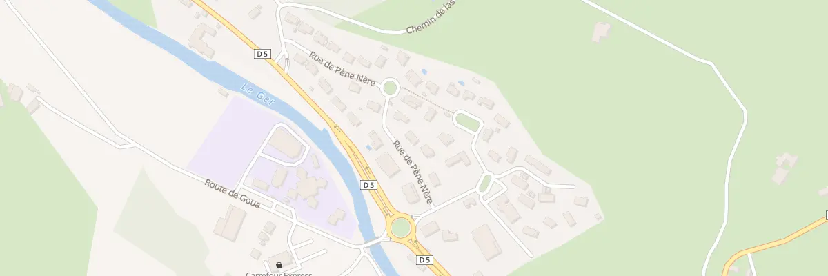 Plan du 9011 Rue de Pène Nère à Aspet