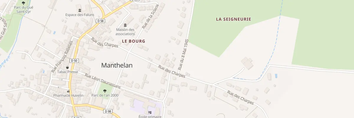 Plan du 24 Rue des Charpes à Manthelan