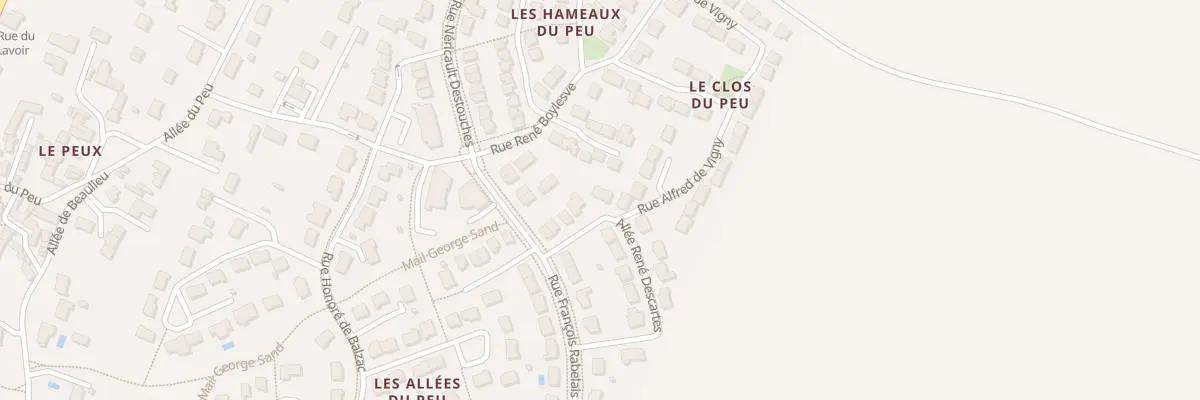 Plan du 10 All René Descartes à Esvres