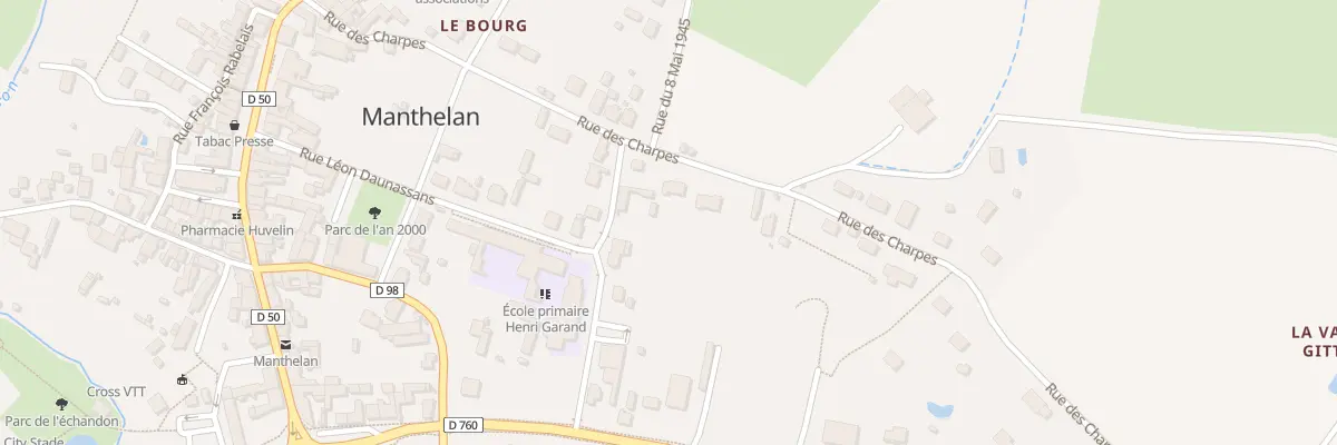 Plan du 21 Rue des Charpes à Manthelan
