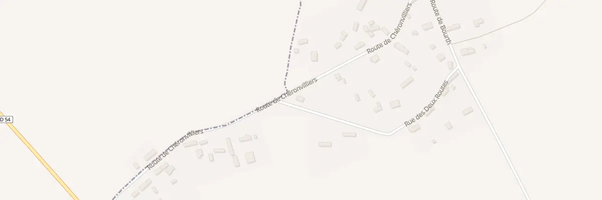 Plan du 28 Rte de Cheronvilliers à Bourth