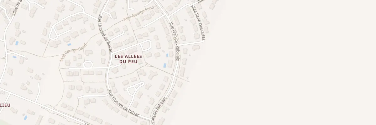 Plan du 16 Rue Francois Rabelais à Esvres