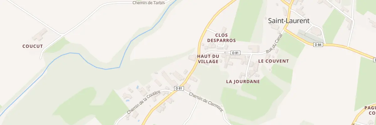 Plan du 62 Haut du Village à Saint-Laurent