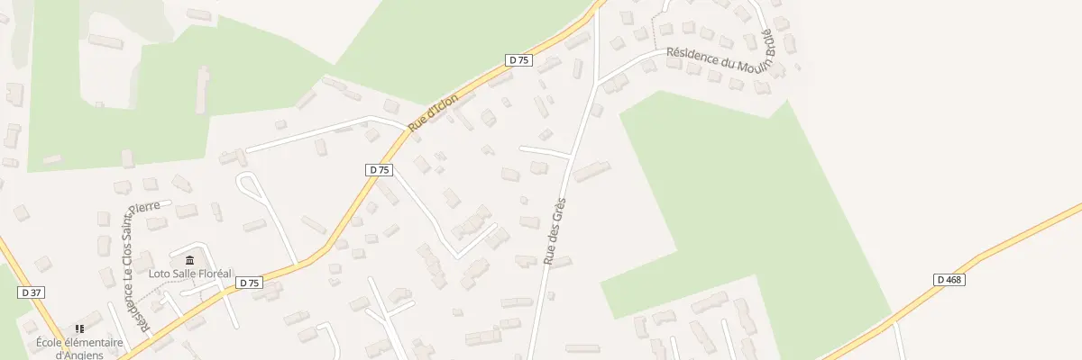 Plan du 179 Rue des Gres à Angiens