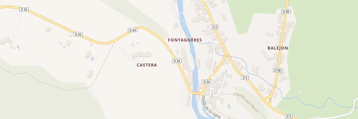 Plan du 40 Hameau de Fontagnères à Aspet