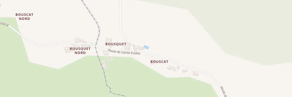 Plan du 96 Bouscat à Cauzac