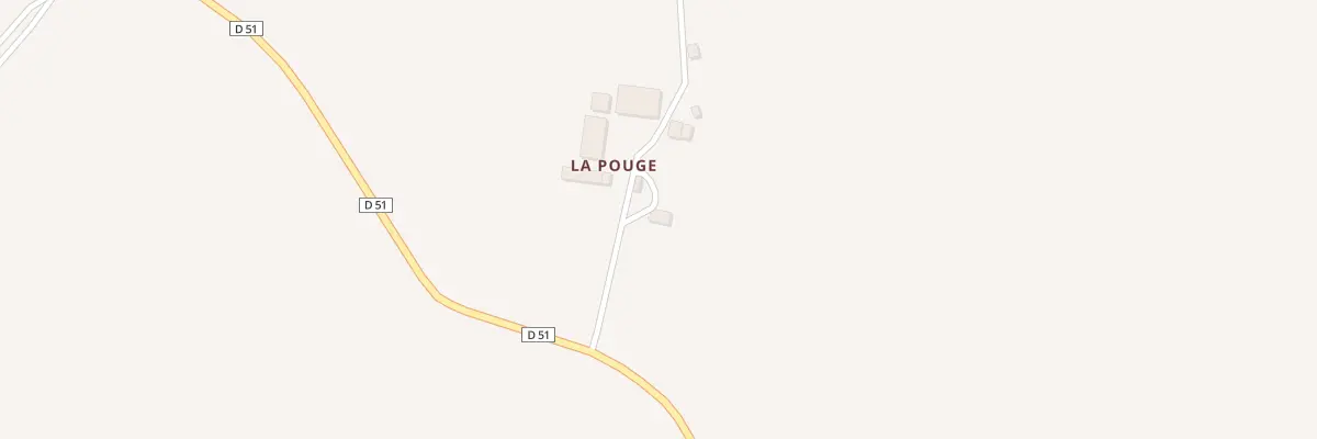 Plan du 1 La Pouge à Saulgond