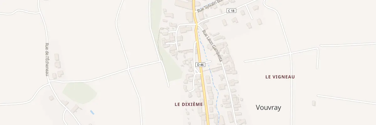 Plan du 12 All du Dixieme à Vouvray