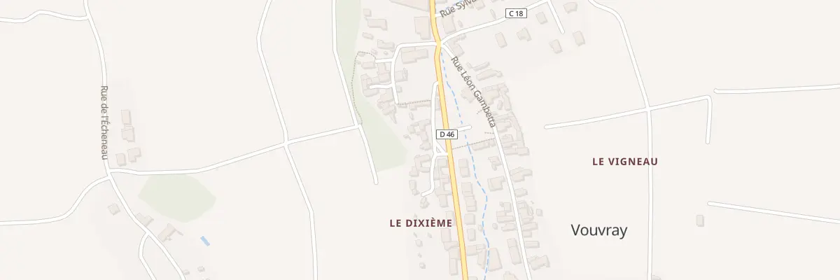 Plan du 10 All du Dixieme à Vouvray