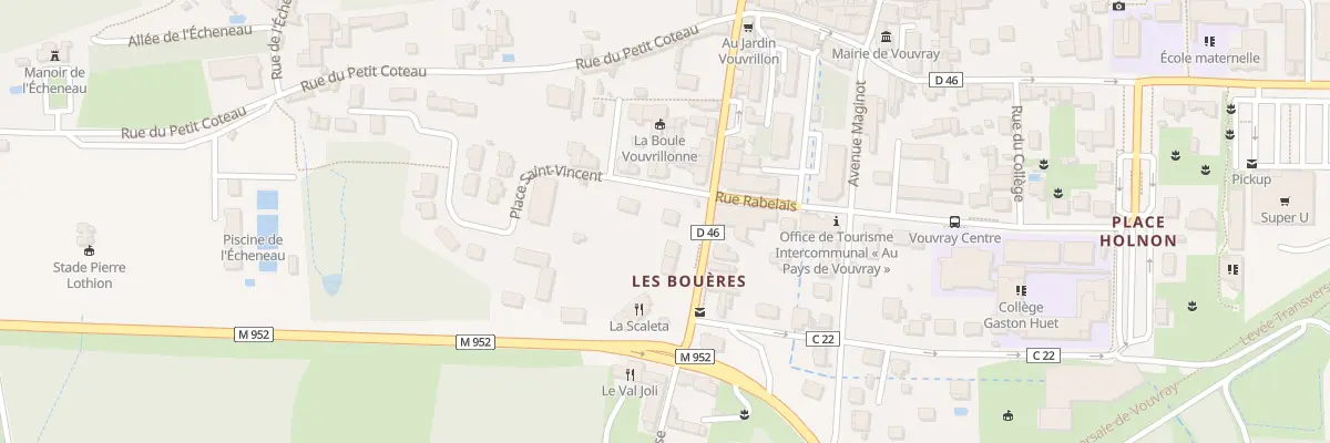 Plan du 777 Les Boueres à Vouvray