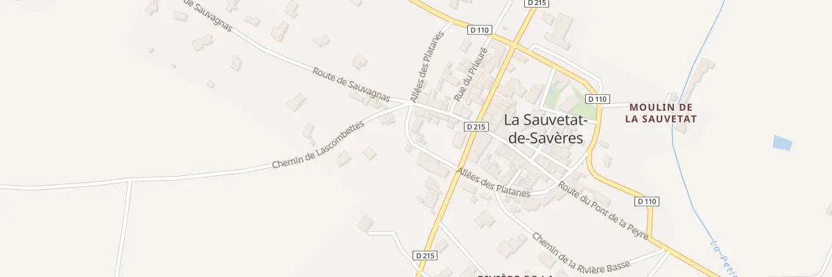 Plan du 194 All des Platanes à La Sauvetat-de-Savères