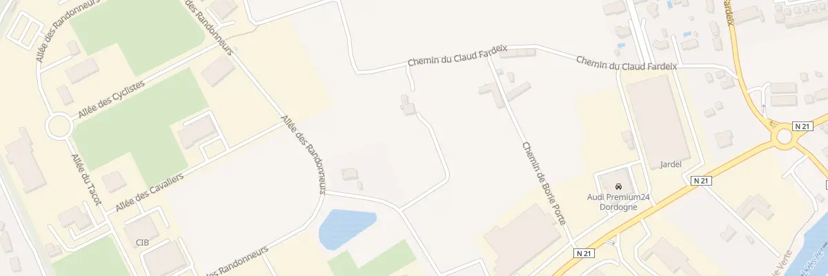 Plan du 9 Che du Claud Fardeix à Trélissac
