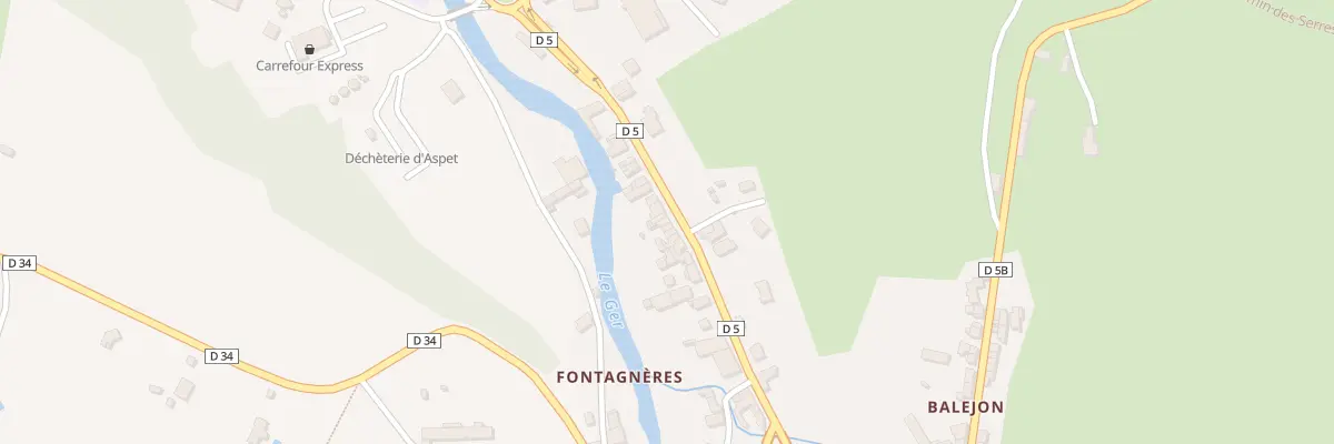 Plan du 689 Av Marechal Foch à Aspet