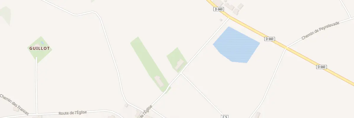 Plan du 1 Le Bourg à Rampieux