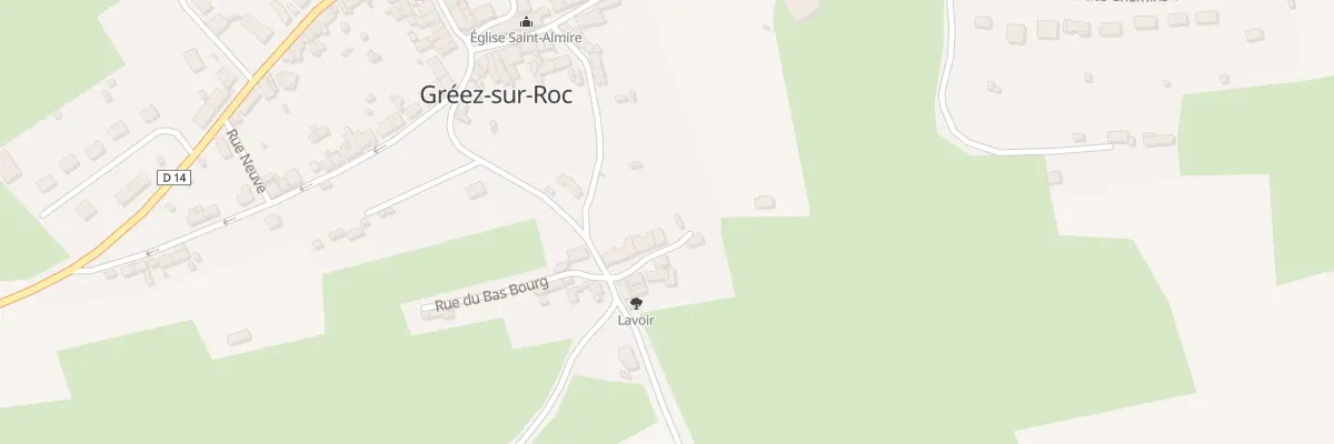 Plan du 15 Rue du Bas Bourg à Gréez-sur-Roc