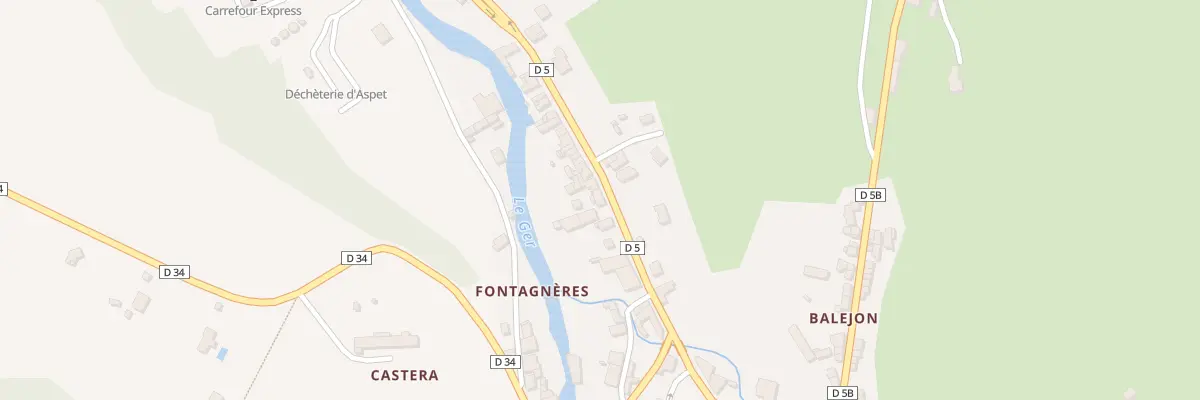 Plan du 641 Av Marechal Foch à Aspet