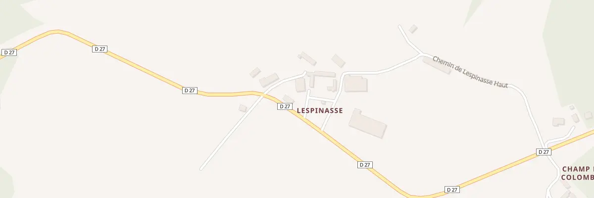 Plan du 77 Lespinasse à Molières