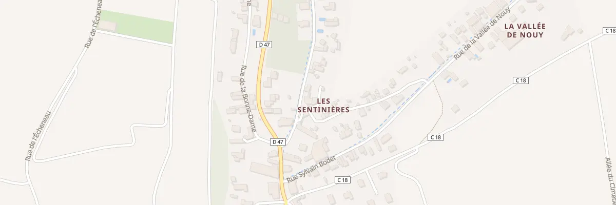 Plan du 1 All des Sentinières à Vouvray