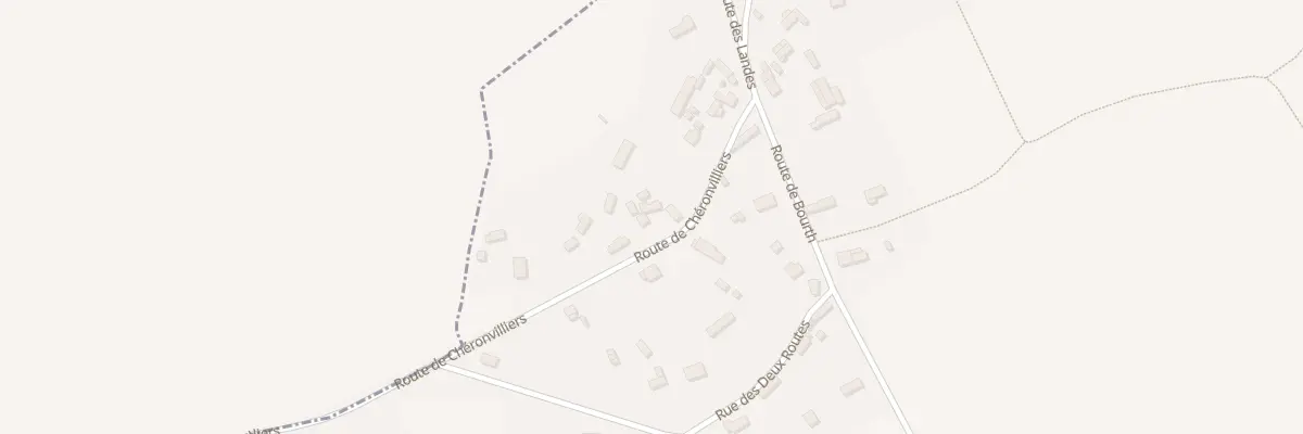 Plan du 11 Rte de Cheronvilliers à Bourth