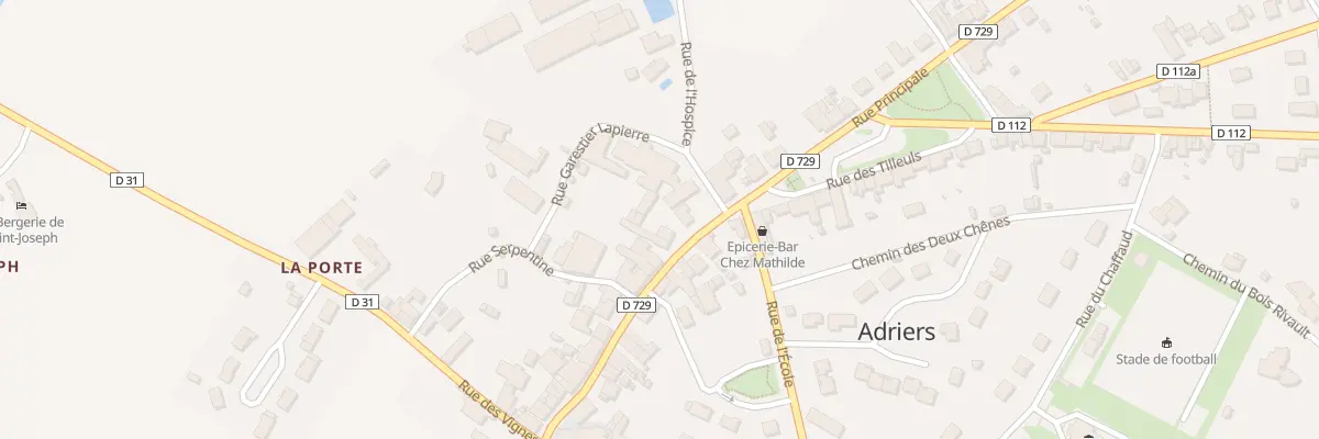 Plan du 37 Rue Principale à Adriers