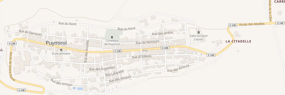 Plan du 77B Rue Royale à Puymirol