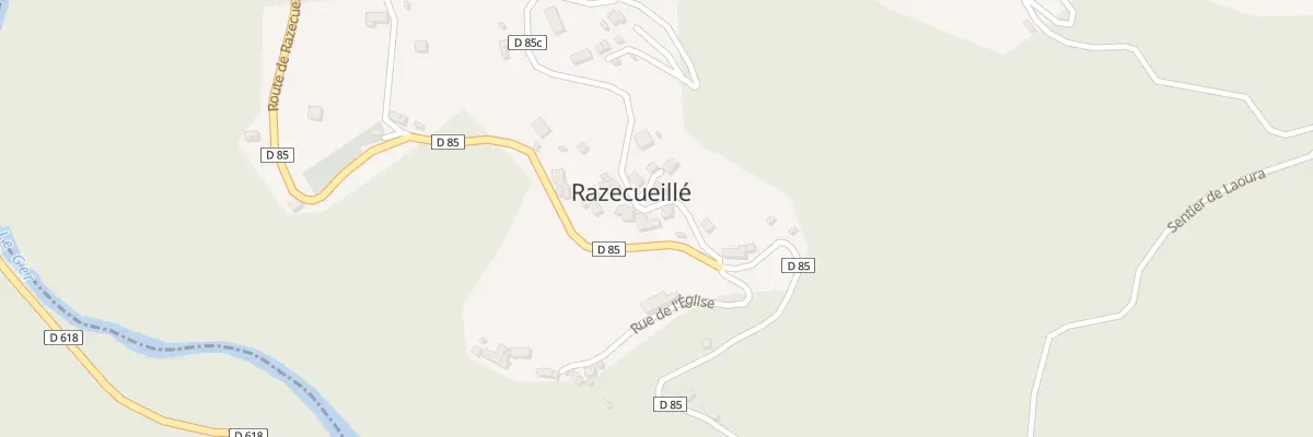 Plan du 34 Razecueille à Razecueillé