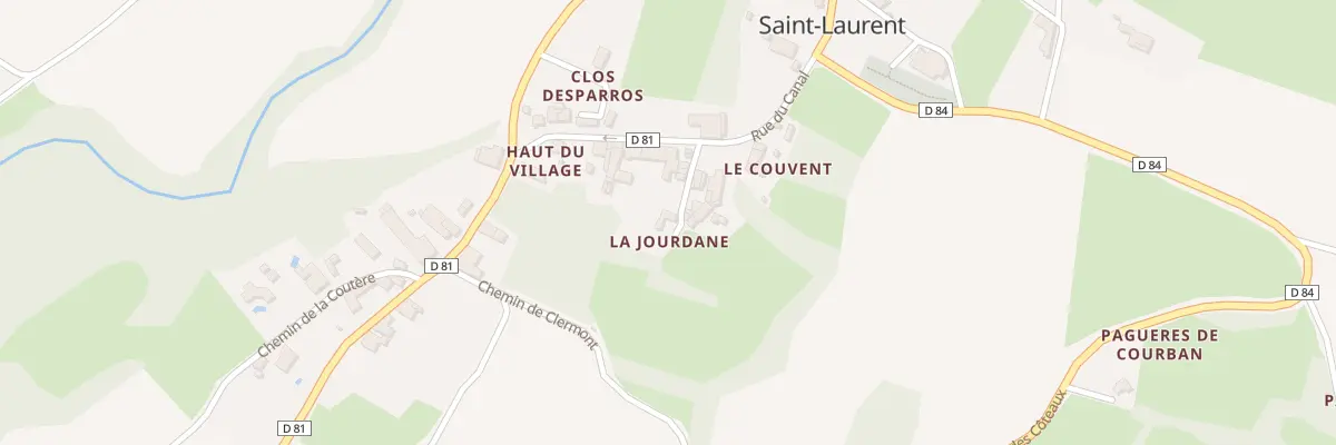 Plan du 75 Haut du Village à Saint-Laurent