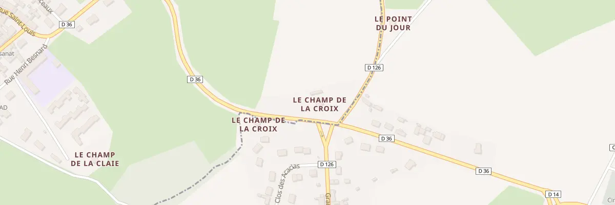 Plan du 5003B Le Champ de la Croix à Montmirail