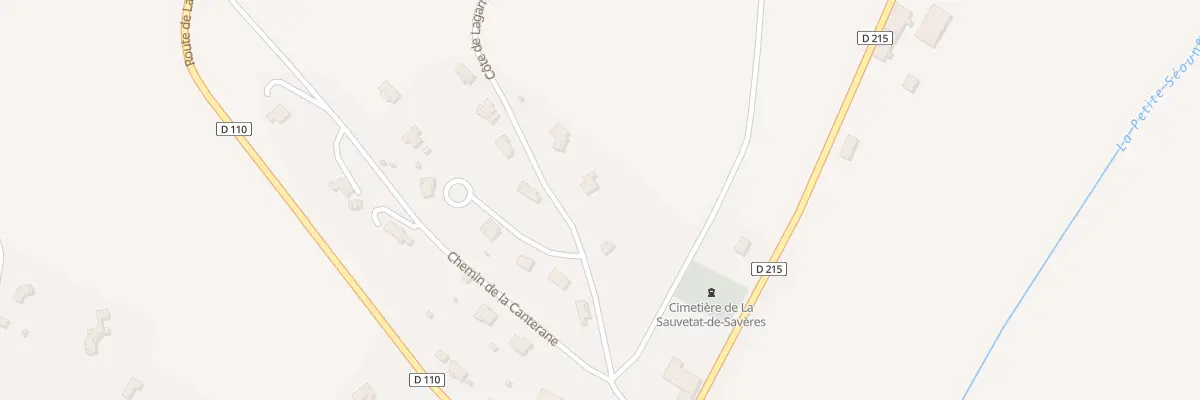 Plan du 273 Cote de la Garrigue à La Sauvetat-de-Savères