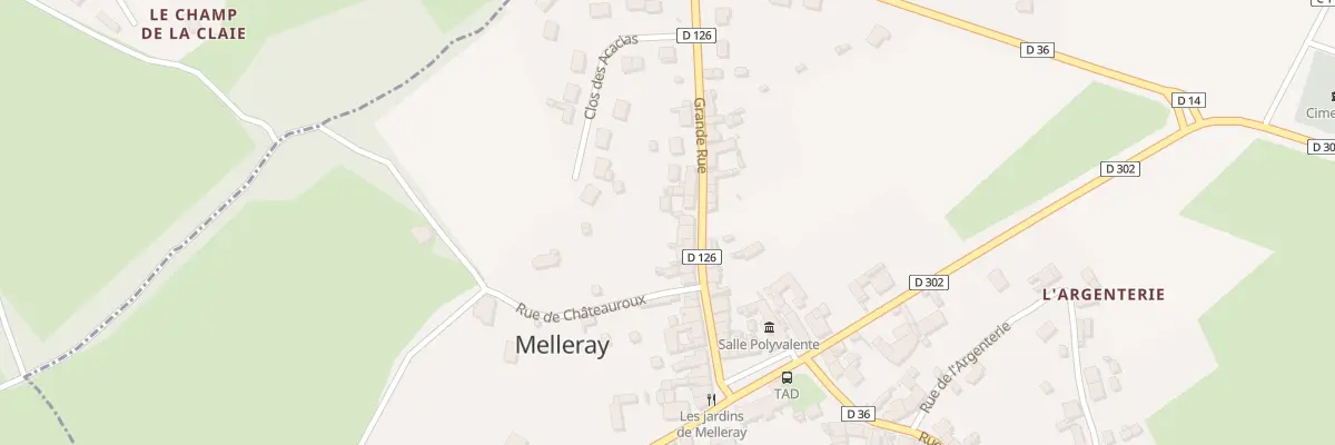 Plan du 29 Grande rue à Melleray