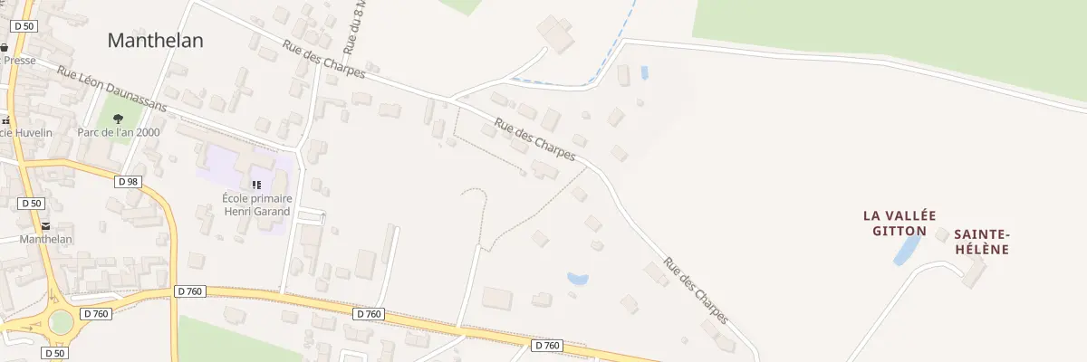 Plan du 35 Rue des Charpes à Manthelan