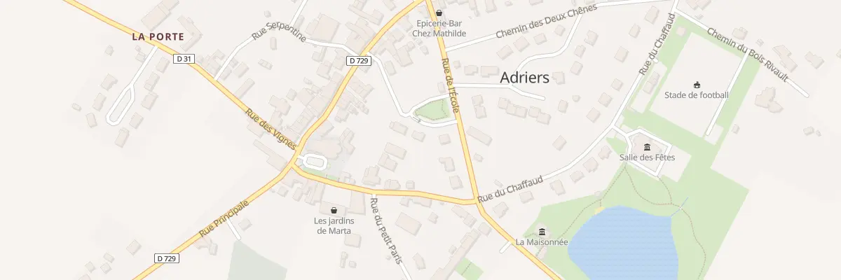 Plan du 5 Pl du Lavoir à Adriers