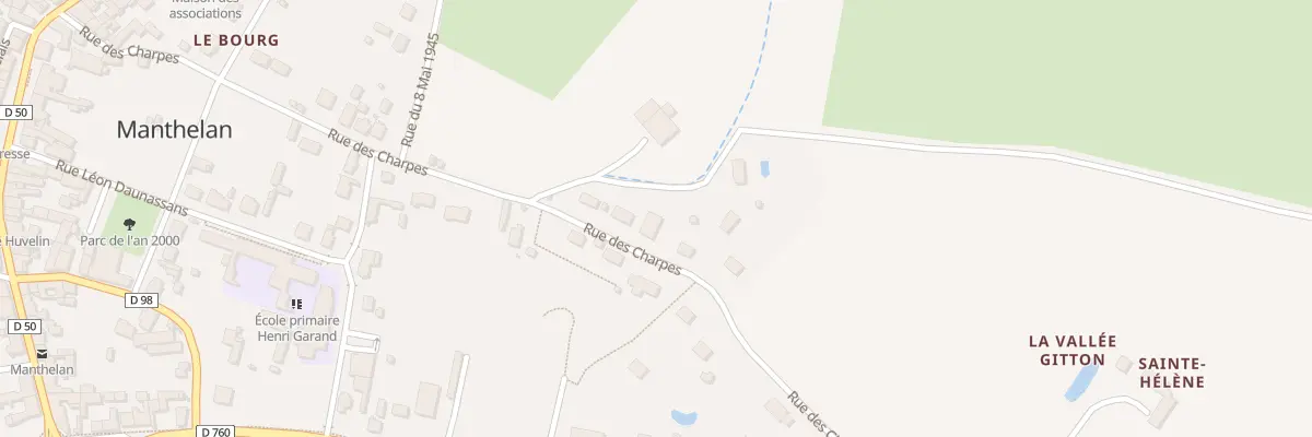 Plan du 36B Rue des Charpes à Manthelan
