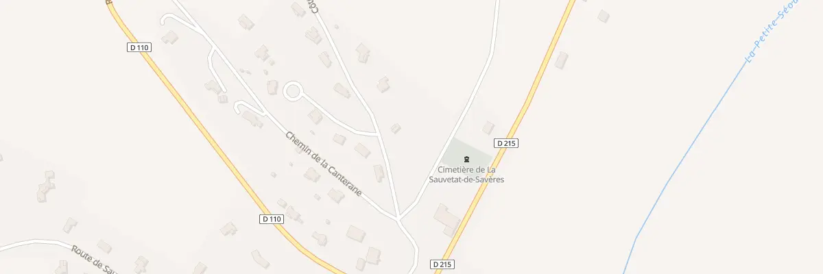 Plan du 220 Cote de Lagarrigue à La Sauvetat-de-Savères