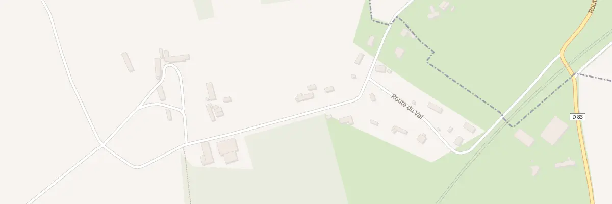 Plan du 490 Rte du Val à Thénouville