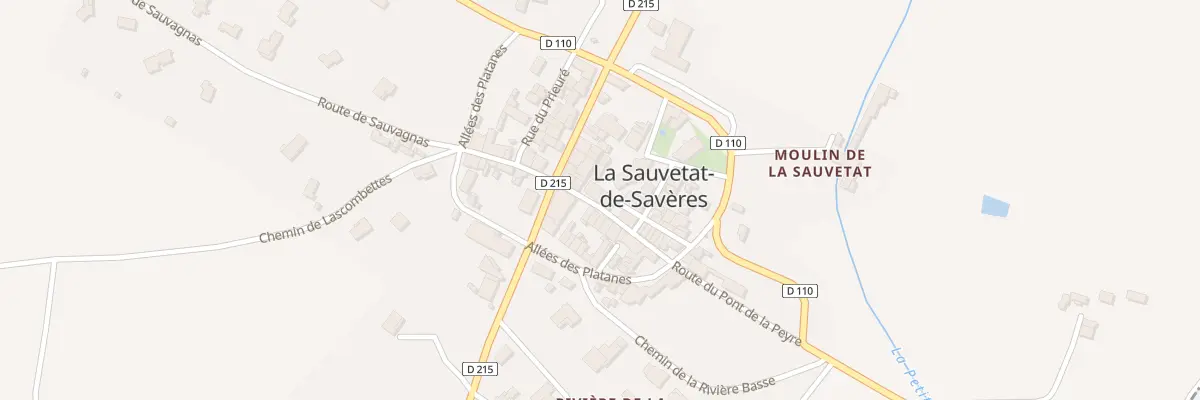 Plan du 3 Gr Grand’Rue à La Sauvetat-de-Savères