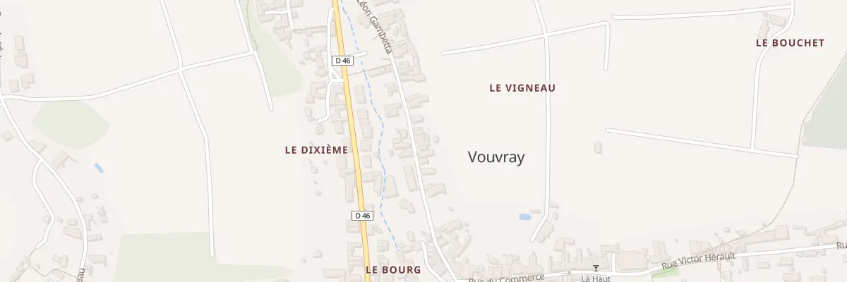Plan du 27 Rue Leon Gambetta à Vouvray