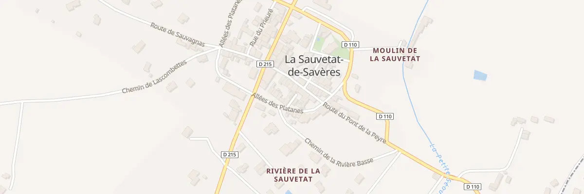 Plan du 5055 All des Platanes à La Sauvetat-de-Savères