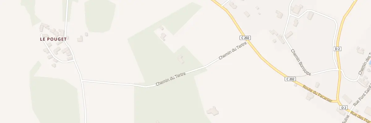 Plan des Places Sud à Val de Louyre et Caudeau