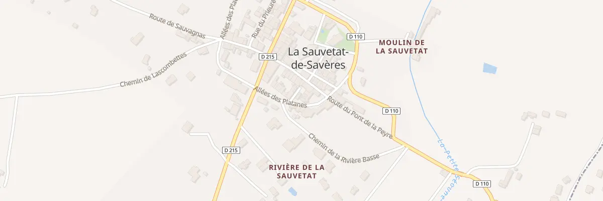 Plan du 46 All des Platanes à La Sauvetat-de-Savères