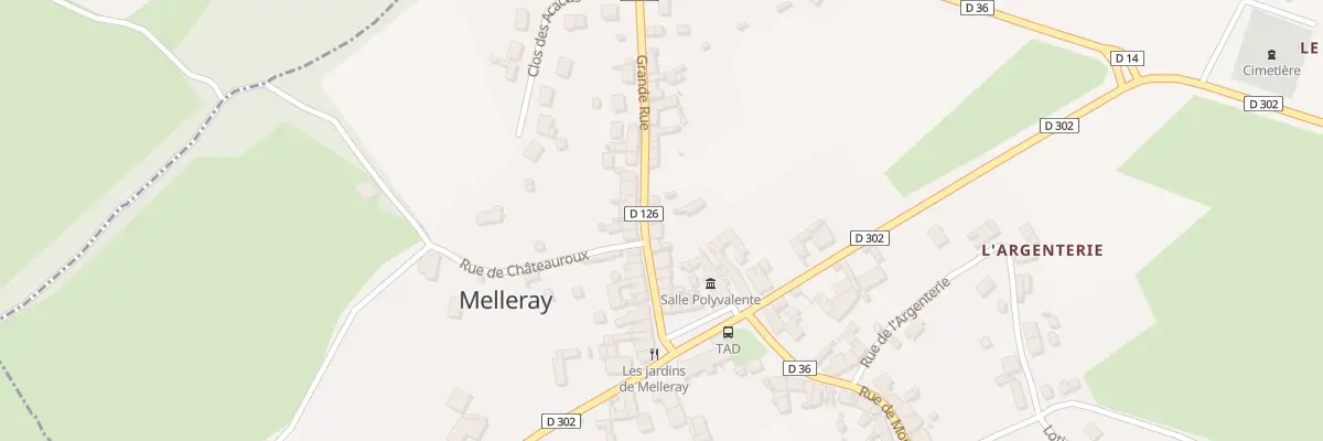 Plan du 14 Gr Grande Rue à Melleray