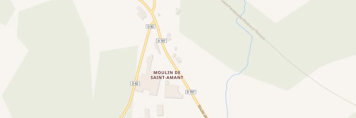 Plan du 176 Moulin de Saint Amant à Milhac-de-Nontron