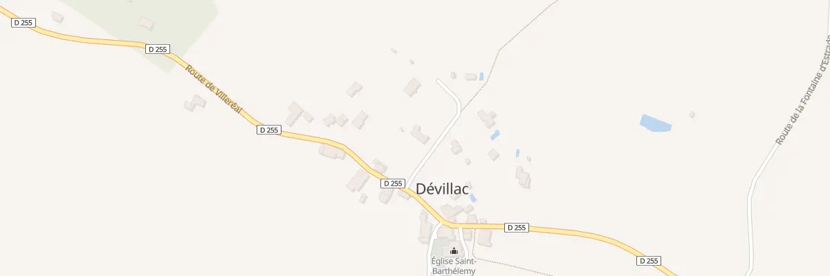 Plan du 85 Le Bourg Ouest à Dévillac