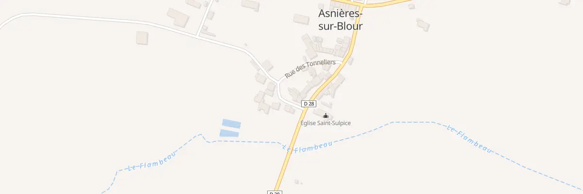 Plan du 1 Rue du Marechal Ferrand à Asnières-sur-Blour