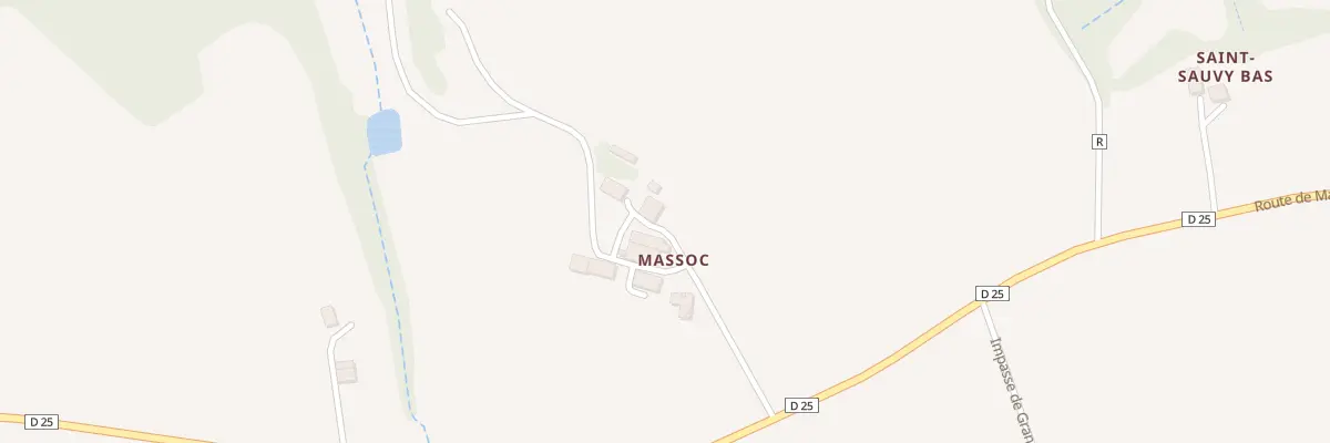 Plan du 5033 Ferme de Massoc à Gramont