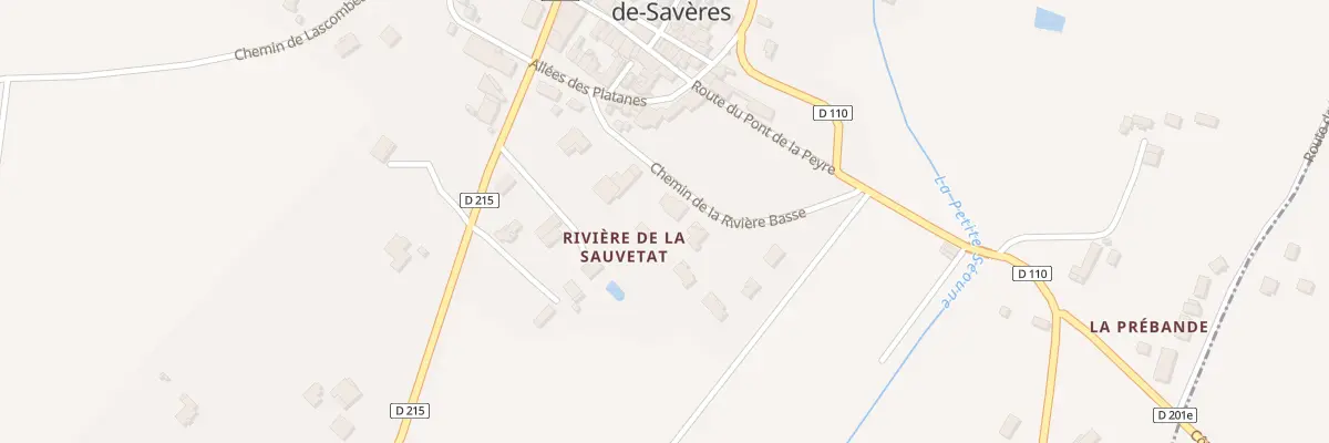 Plan du 100 Che de la Rivière Basse à La Sauvetat-de-Savères