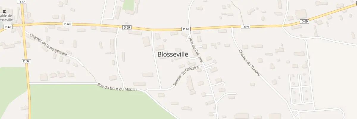 Plan du 1 Rue du Calvaire à Blosseville