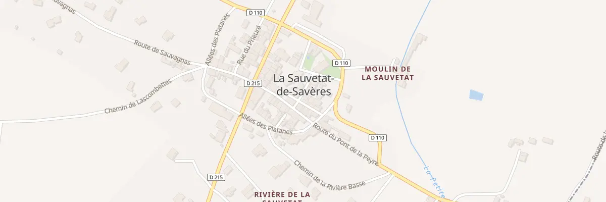 Plan du 18 Rue de la Halle à La Sauvetat-de-Savères