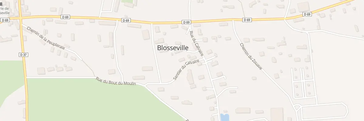 Plan du 3 Sen du Calvaire à Blosseville